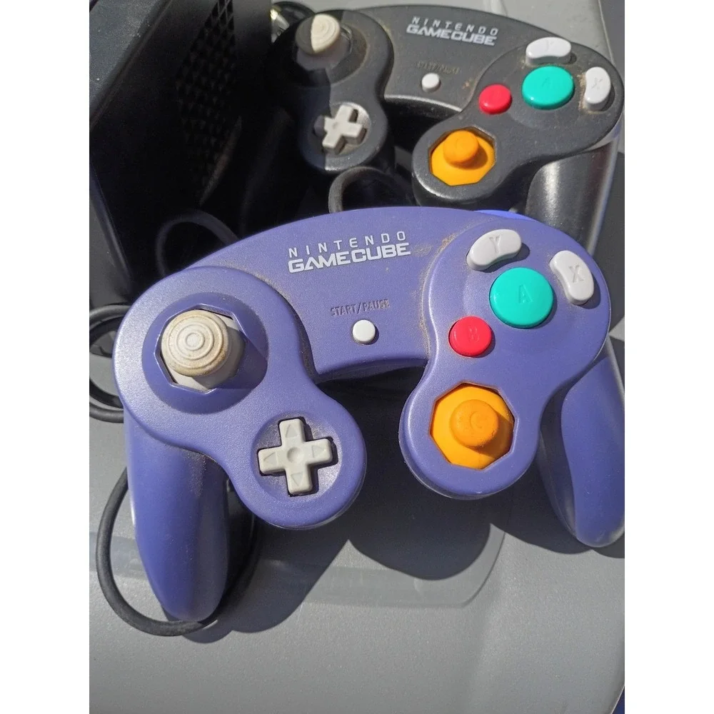 Nintendo GameCube DOL-101 HDMI Black Extra Controller, Memory Card- Tested Works